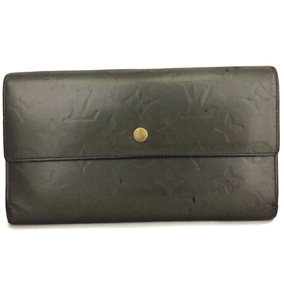 Louis Vuitton Monogram Mat Porte Tresor International Long Wallet
